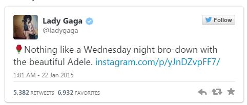 Gaga Tweet