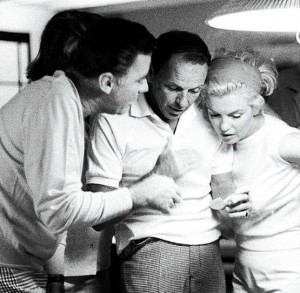 Marilyn Monroe, Frank Sinatra y Peter Lawford, 1961.