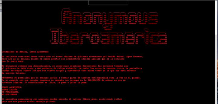 Anonymous conapred hackeo