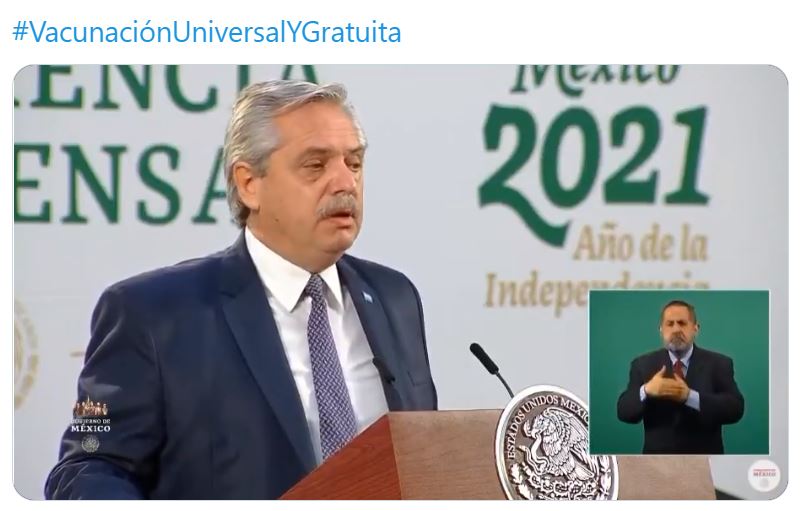 Alberto Fernández, presidente argentino