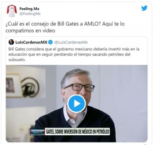 Bill Gates aconseja a AMLO poner atención en educación