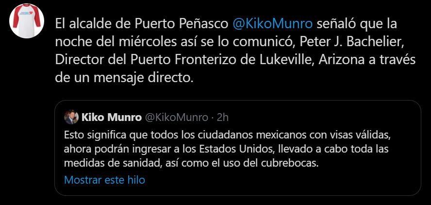Buenas noticias para los mexicanos y para los fronterizos