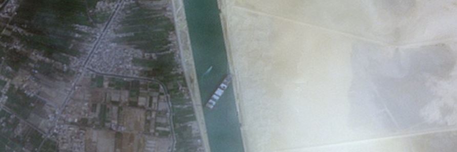 Esto es lo que se sabe sobre el bloqueo del Canal de Suez - Foto Twitter