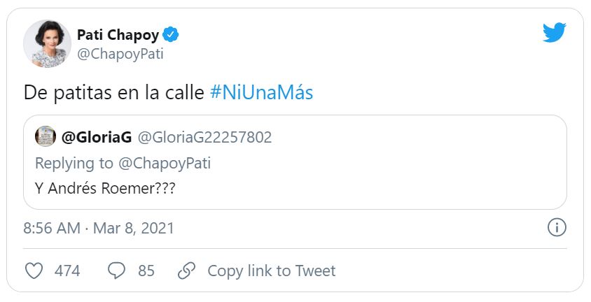 #NiUNaMas Paty Chapoy