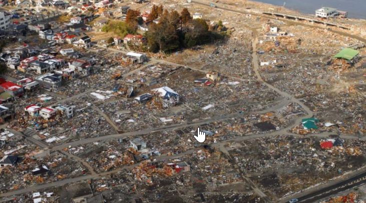 Se cumplen diez años del devastador terremoto y tsunami de Japón, foto Twitter