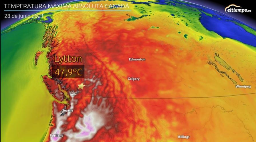 Una ola de calor con temperaturas históricas asfixia parte de Norteamérica