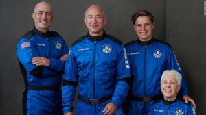 Bezos y la tripulación del New Shepard