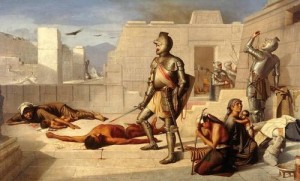 Escenas de la Conquista’, de Félix Parra. Óleo sobre tela (1877)
