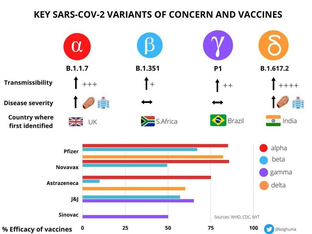 SarsCov2 variants and vaccines