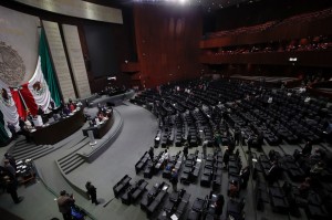 Salón de Plenos de la Cámara de Diputados durante una sesión