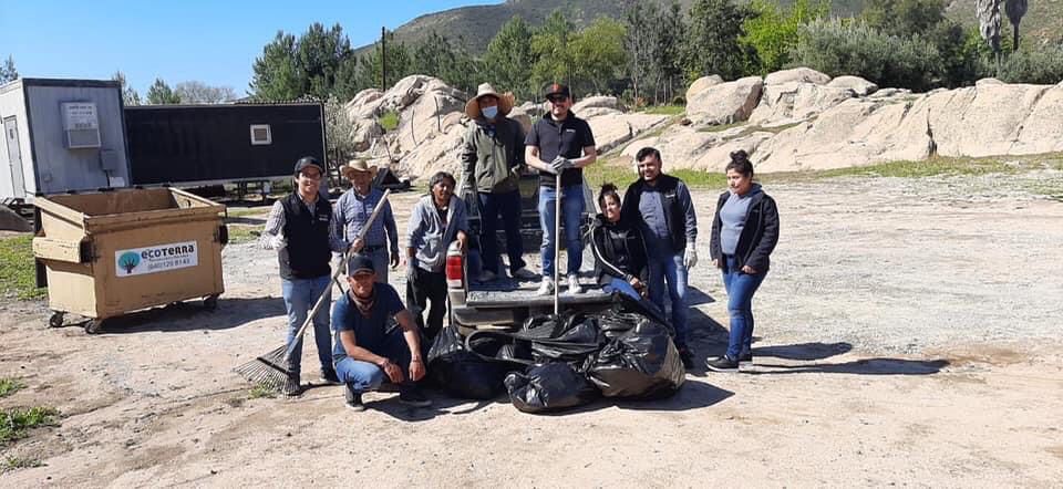 A recoger basura
