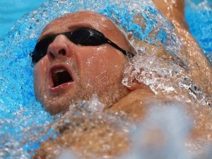 Diego López consiguió la medalla de bronce en los 50 metros Backstroke
