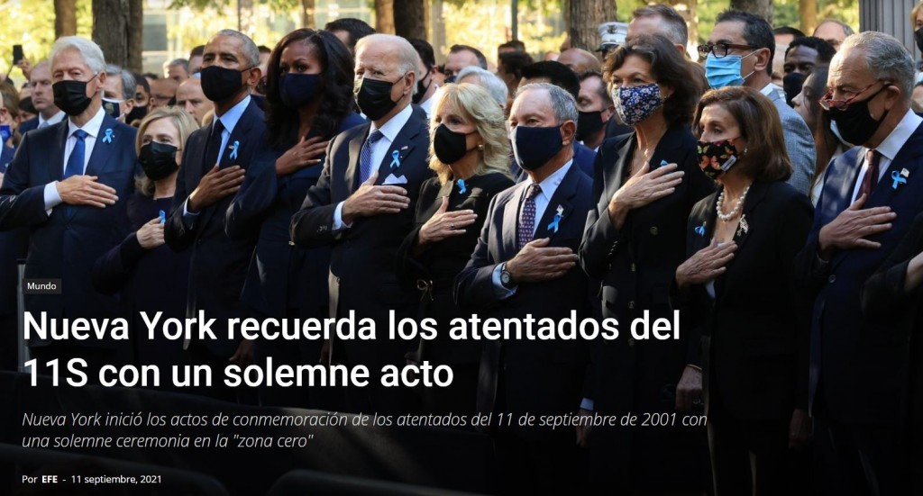 Nueva York recuerda los atentados del 11S con un solemne acto