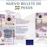 El nuevo billete de cincuenta pesos ilustrado con México-Tenochtitlan y el ajolote