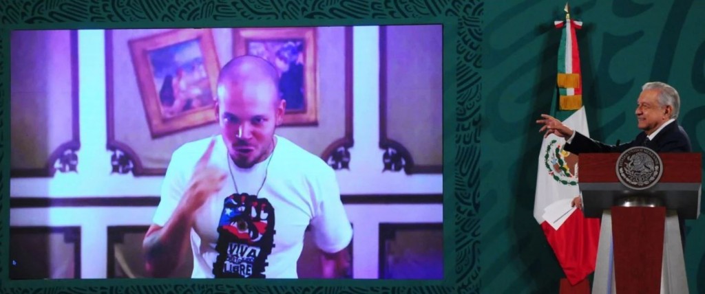 Siempre digo lo que pienso, AMLO cierra la mañanera con canción de Calle 13