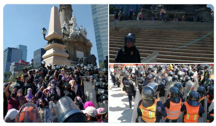 Grupo de Mujeres toman el Angel