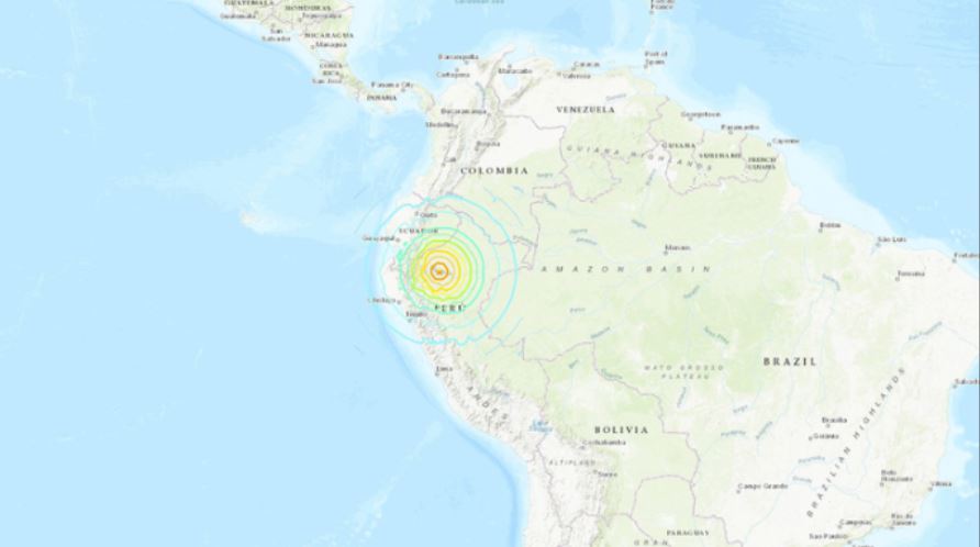 Sismo de magnitud 7.5 afecta el norte de Perú - Foto Twitter