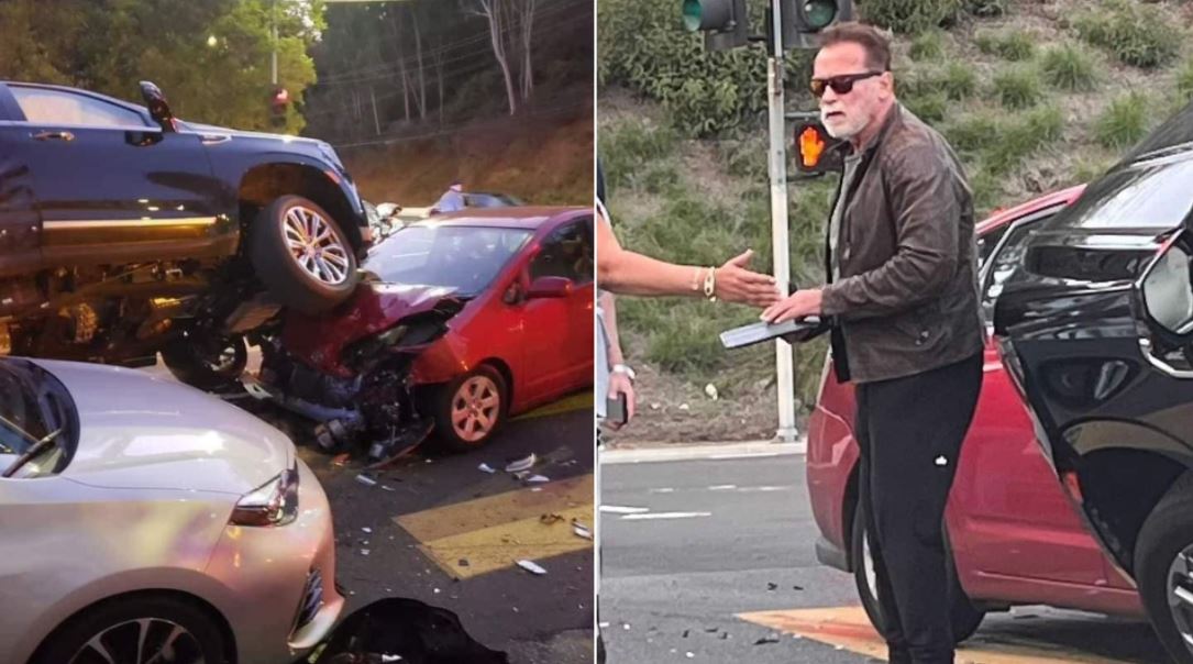 Arnold Schwarzenegger protagoniza fuerte accidente y mujer es llevada a hospital 2