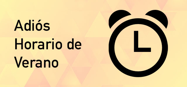 Adios horario de verano
