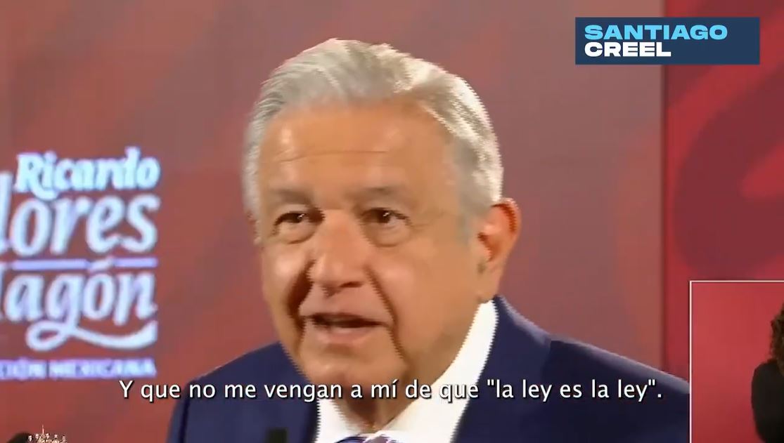La Ley es la Ley, le contesta Santiago Creel en un mensaje al presidente _ VIDEO