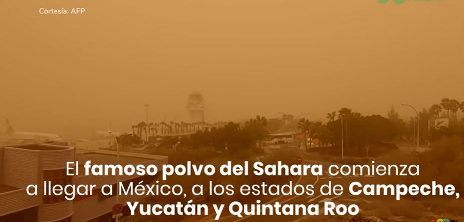 Cielo se pinta de naranja por polvo del Sahara en estos estados - YouTube