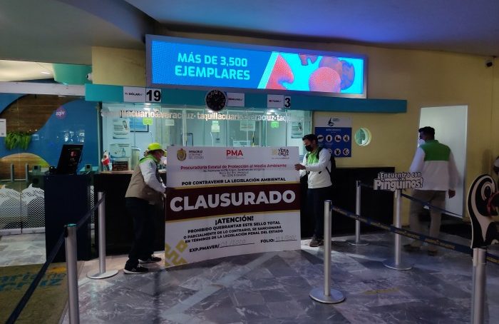 Clausuran Acuario de Veracruz