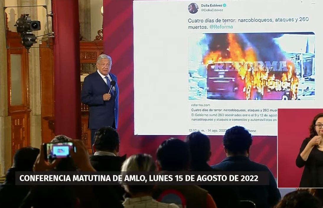 Foto de Conferencia matutina de AMLO, 15 de agosto de 2022 - YouTube