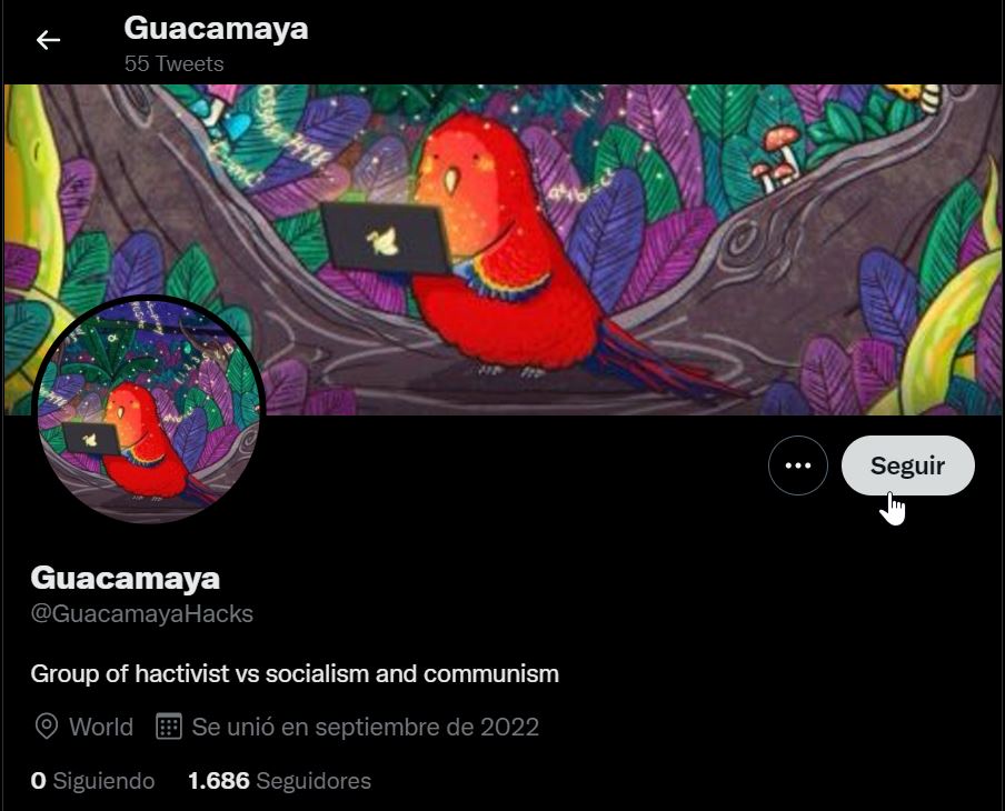Guacamaya (@GuacamayaHacks) en Twitter - 30 sept-22