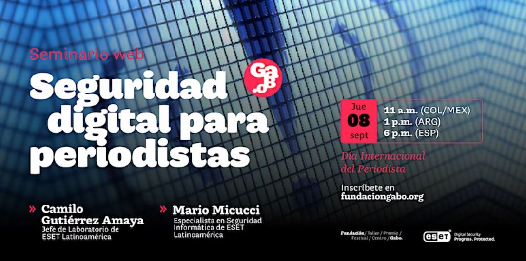 Seminario web Seguridad digital para periodistas