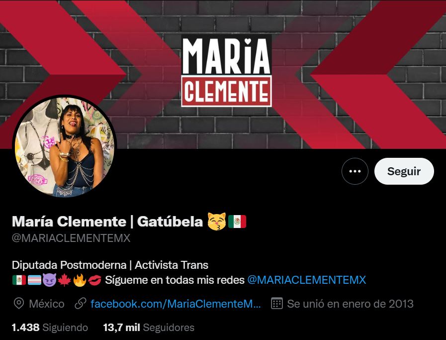 Morena, María Clemente García, diputada trans de morena en Twitter