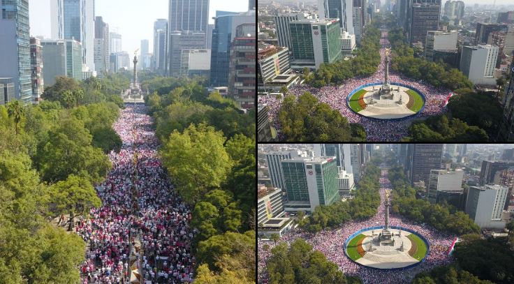 La marcha de apoyo al INE