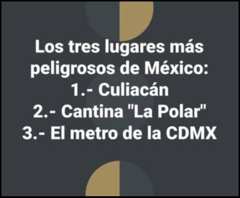 Los tres lugares más peligroso de México