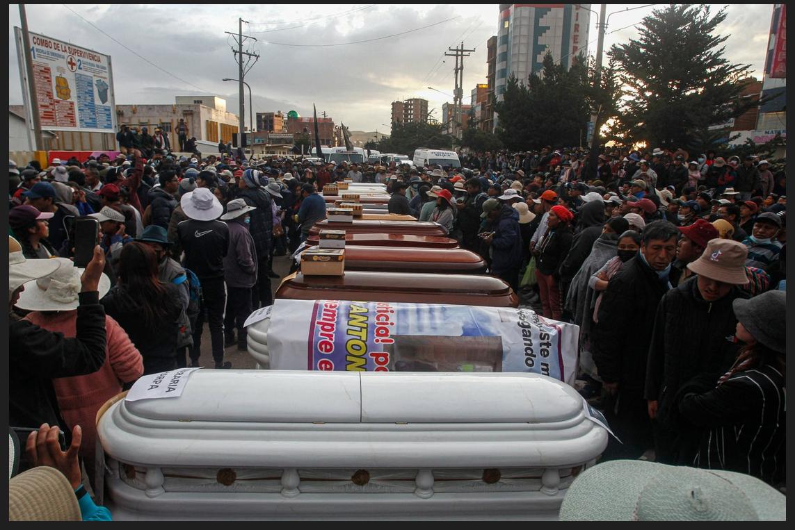 Puno, Perú está de luto por violencia y saqueos - Hay toque de queda tras la matanza