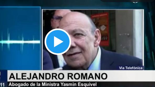 Alejandro Romano, Abogado de la Ministra Yasmín Esquivel