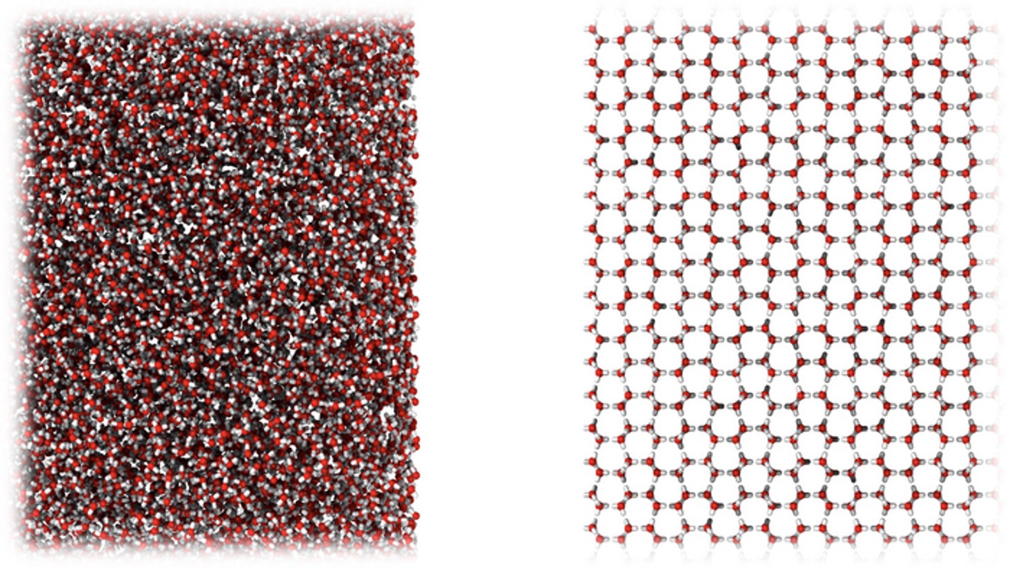 Hielo moleculas - gizmodo