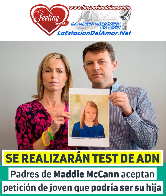 Padres de McCann se realizaran test