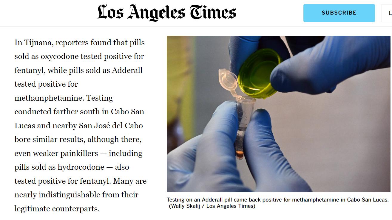 Some Mexican pharmacies selling pills laced with fentanyl, meth - Los Angeles Times