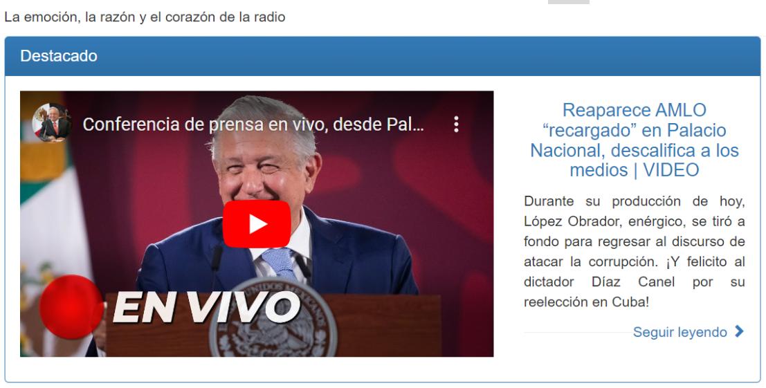 AMLO en YouTube