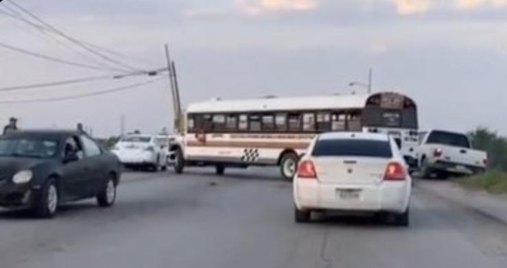 Bloqueos en Tamaulipas - Foto de Twitter