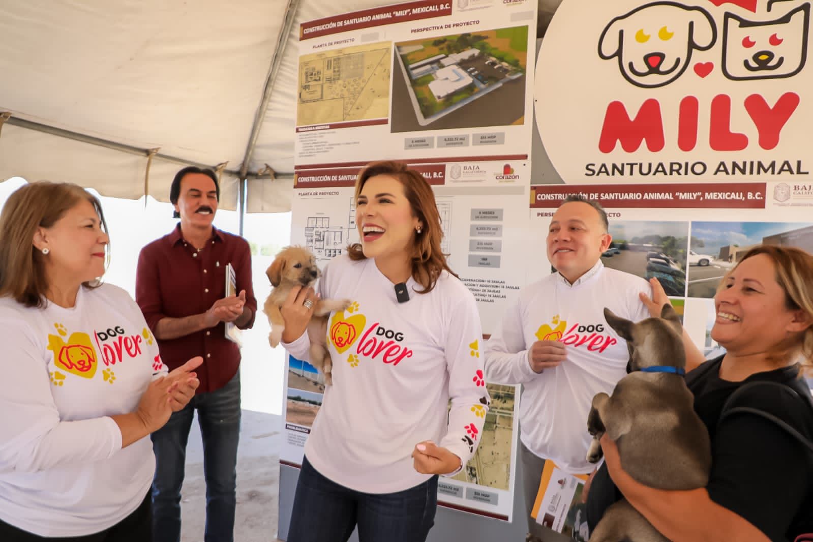 Gobernadora presenta Mily Santuario animal
