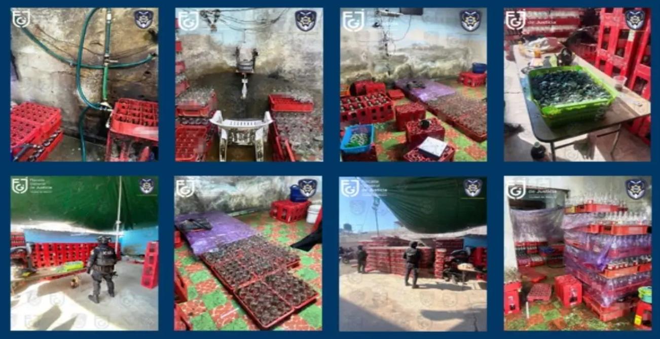 Localizan 2,340 litros de Coca-Cola clonada en Iztapalapa