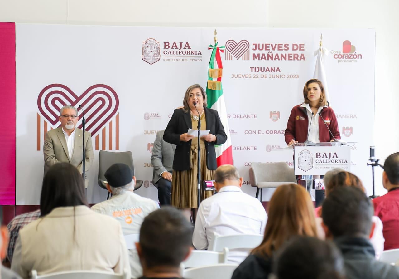 El anuncio lo realizó la gobernadora de Baja California, Marina del Pilar