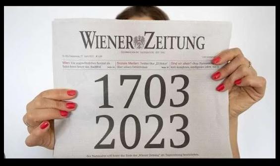 El diario más antiguo del mundo, Wiener Zeitung, se despide de la impresión, since 1703