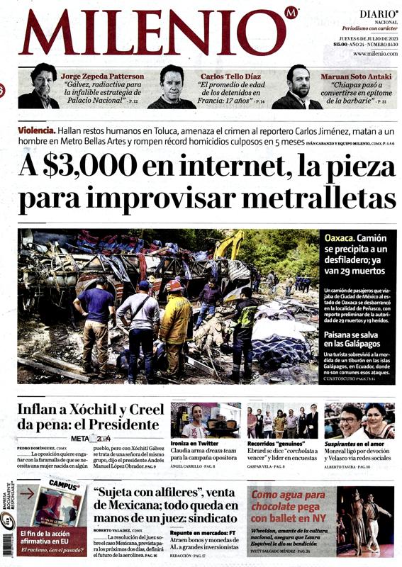 las primeras planas