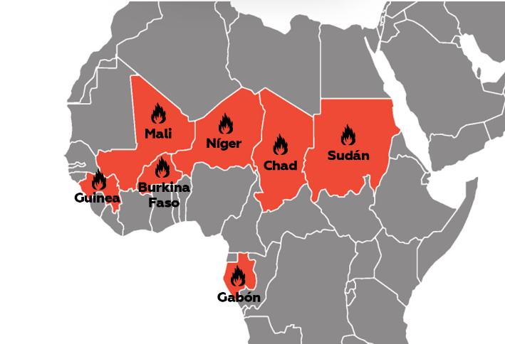 Gabón y los golpes militares en Africa