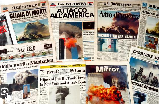 Acerca de Septiembre 11 de 2001, algunas primeras planas - Búsqueda de Google