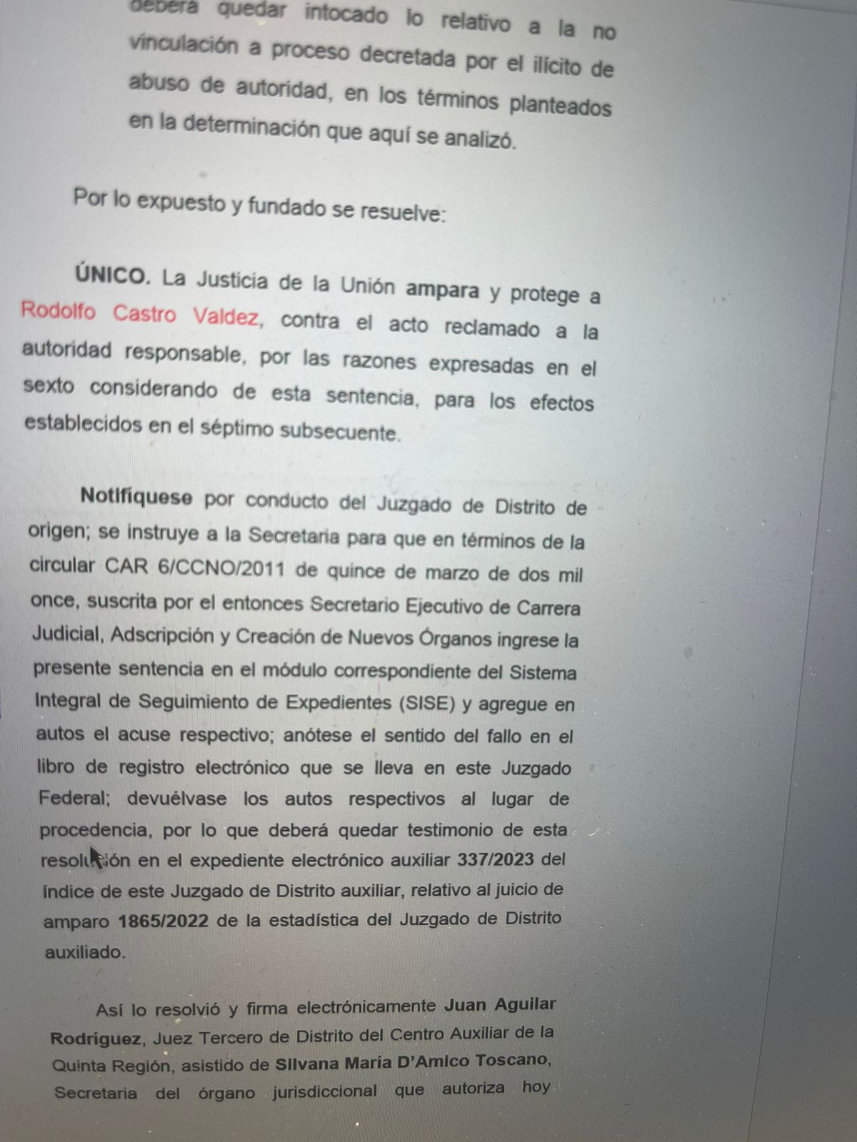 AMPARO 1-1
