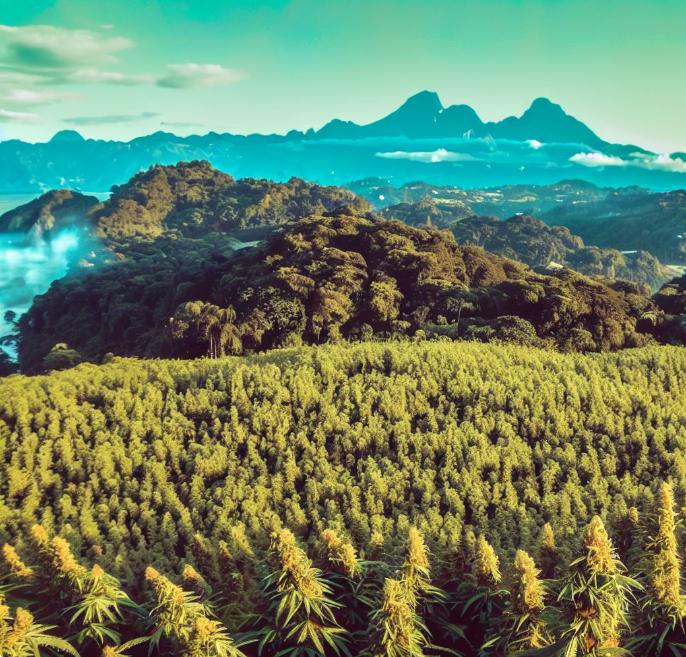 La industria del Cannabis en America Latina - Image Creator from Microsoft Bing