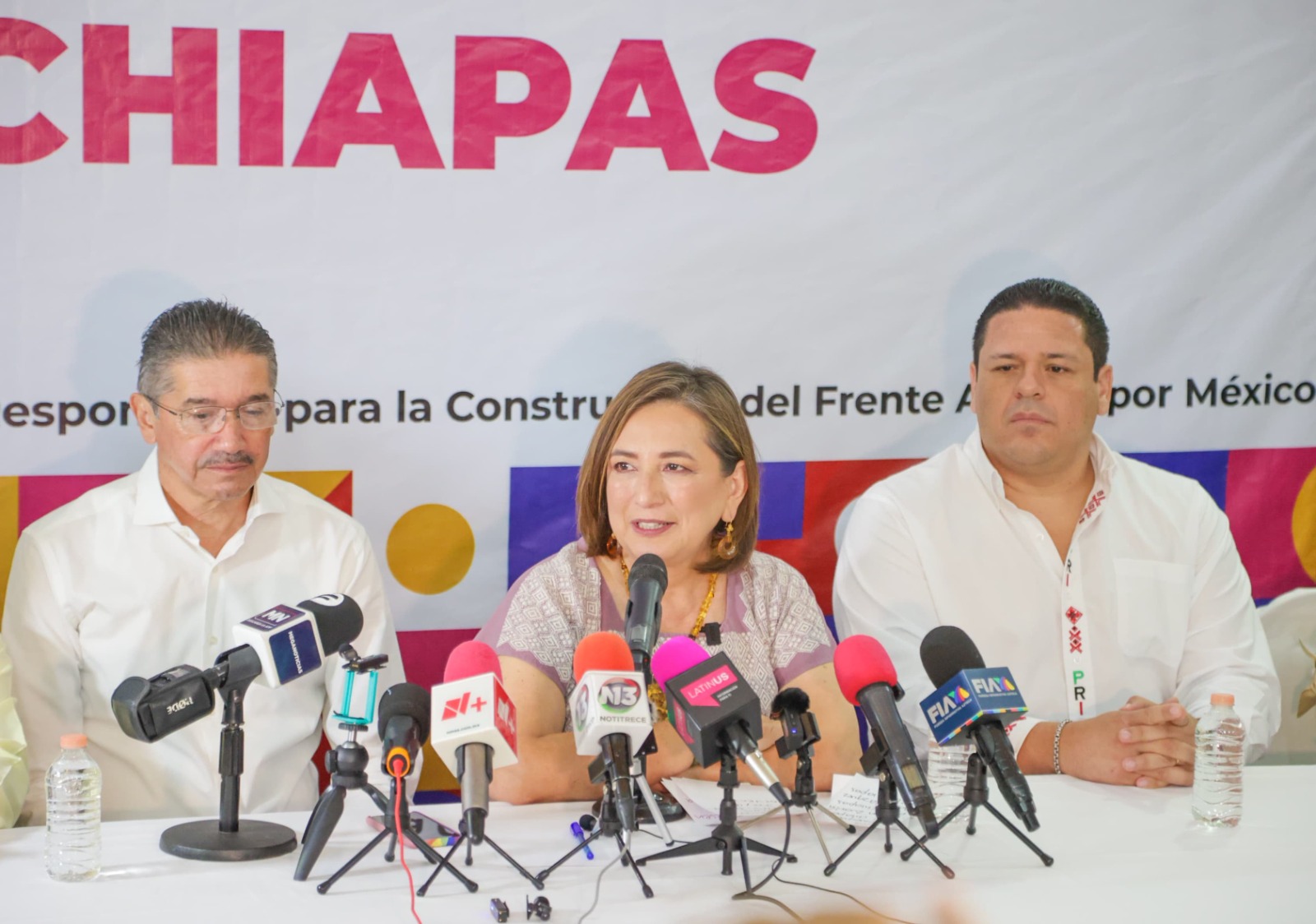 Xochitl Gálvez denuncia en Chiapas política de abrazos y no balazos VIDEO