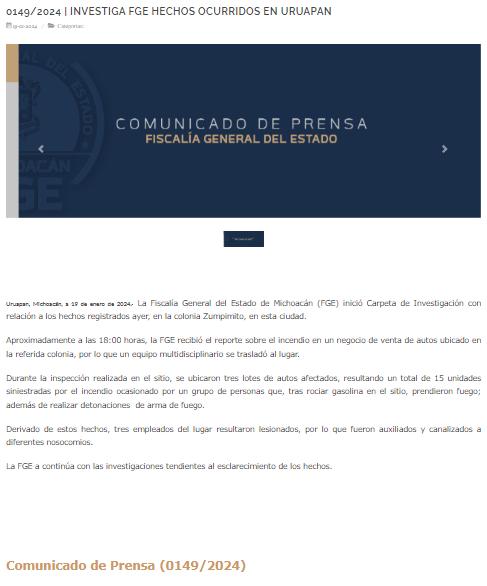 Portal de Comunicación - FGE Michoacan